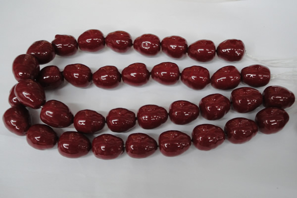 CSB131 15.5 inches 18*22mm nuggets shell pearl beads wholesale