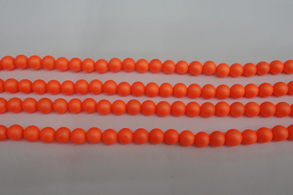 CSB1310 15.5 inches 4mm matte round shell pearl beads wholesale