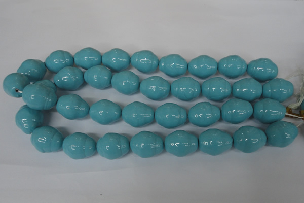 CSB132 15.5 inches 18*22mm nuggets shell pearl beads wholesale