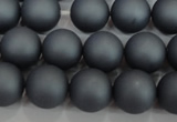 CSB1325 15.5 inches 4mm matte round shell pearl beads wholesale