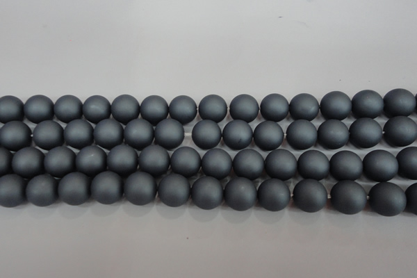CSB1327 15.5 inches 8mm matte round shell pearl beads wholesale