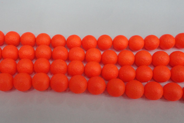 CSB1343 15.5 inches 10mm matte round shell pearl beads wholesale