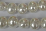 CSB135 15.5 inches 12*15mm – 13*16mm oval shell pearl beads