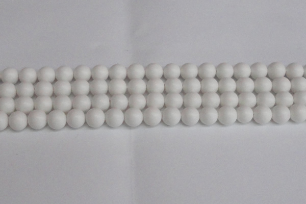 CSB1353 15.5 inches 10mm matte round shell pearl beads wholesale