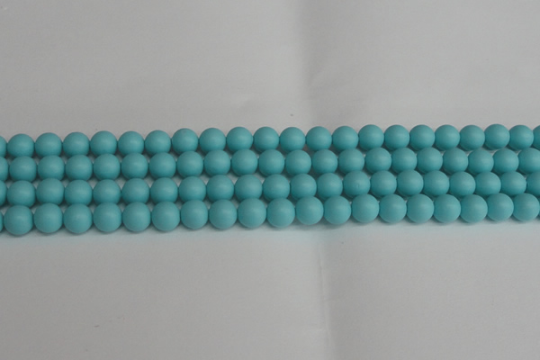 CSB1407 15.5 inches 8mm matte round shell pearl beads wholesale