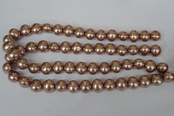 CSB141 15.5 inches 12*15mm – 13*16mm oval shell pearl beads