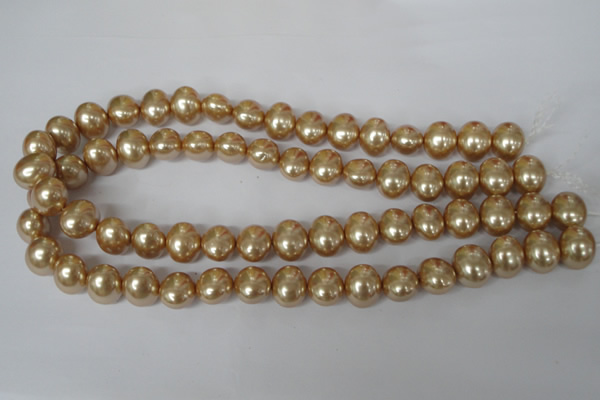 CSB142 15.5 inches 12*15mm – 13*16mm oval shell pearl beads
