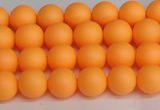 CSB1420 15.5 inches 4mm matte round shell pearl beads wholesale