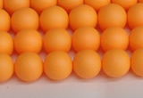 CSB1421 15.5 inches 6mm matte round shell pearl beads wholesale