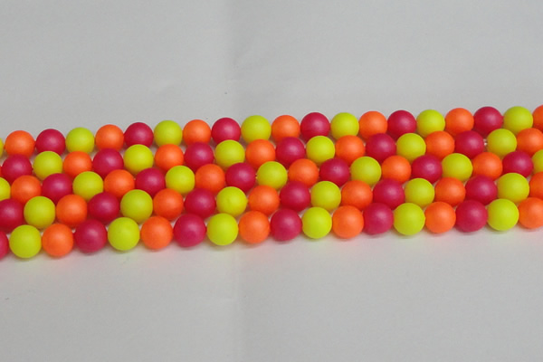 CSB1429 15.5 inches 12mm matte round shell pearl beads wholesale