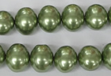 CSB145 15.5 inches 12*15mm – 13*16mm oval shell pearl beads