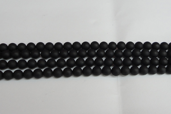 CSB1457 15.5 inches 8mm matte round shell pearl beads wholesale