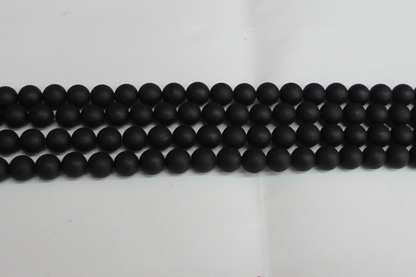 CSB1458 15.5 inches 10mm matte round shell pearl beads wholesale