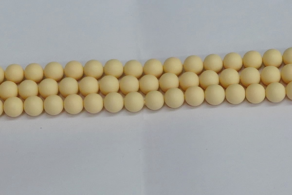 CSB1614 15.5 inches 12mm round matte shell pearl beads wholesale