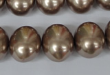 CSB166 15.5 inches 15*18mm – 16*19mm oval shell pearl beads
