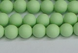 CSB1741 15.5 inches 6mm round matte shell pearl beads wholesale