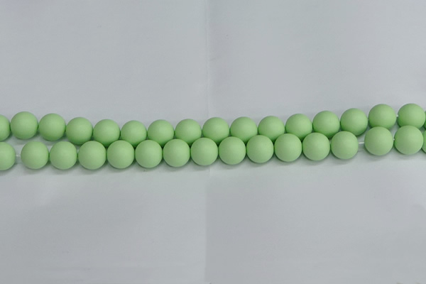 CSB1743 15.5 inches 10mm round matte shell pearl beads wholesale