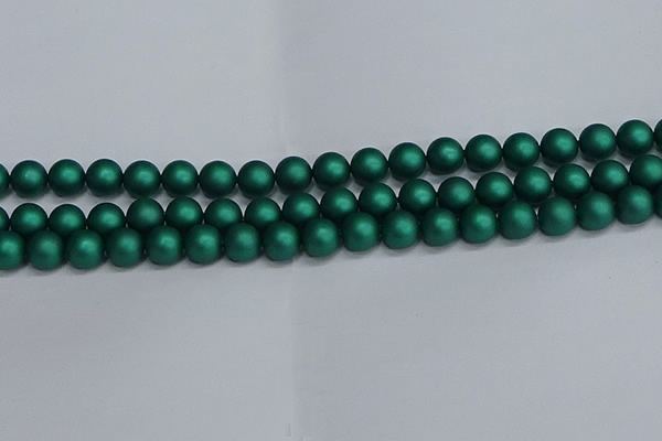 CSB1763 15.5 inches 10mm round matte shell pearl beads wholesale