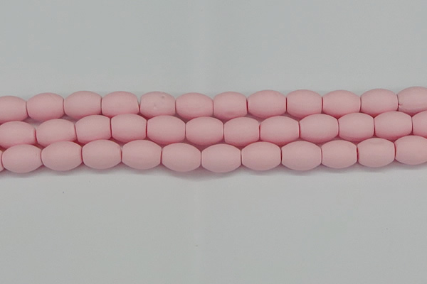 CSB2101 15.5 inches 10*14mm rice matte shell pearl beads