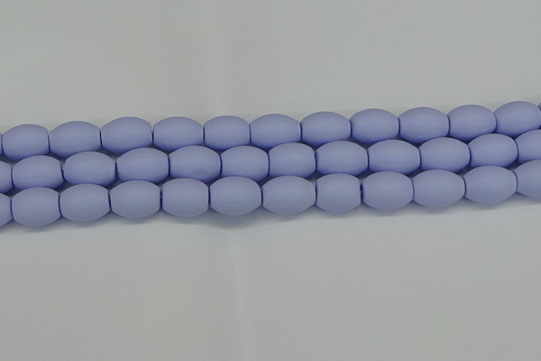 CSB2102 15.5 inches 10*14mm rice matte shell pearl beads