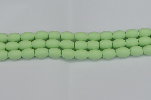 CSB2103 15.5 inches 10*14mm rice matte shell pearl beads