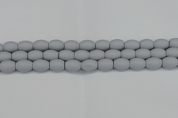 CSB2104 15.5 inches 10*14mm rice matte shell pearl beads