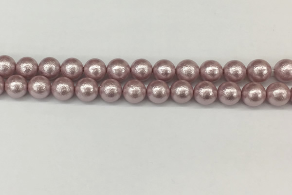 CSB2243 15.5 inches 10mm round wrinkled shell pearl beads wholesale