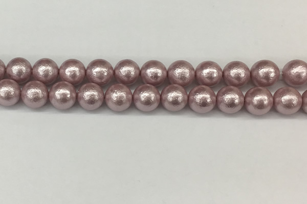 CSB2244 15.5 inches 12mm round wrinkled shell pearl beads wholesale