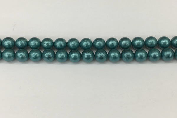 CSB2332 15.5 inches 8mm round wrinkled shell pearl beads wholesale