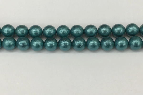 CSB2336 15.5 inches 16mm round wrinkled shell pearl beads wholesale