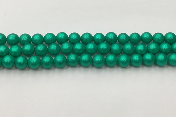 CSB2561 15.5 inches 6mm round matte wrinkled shell pearl beads