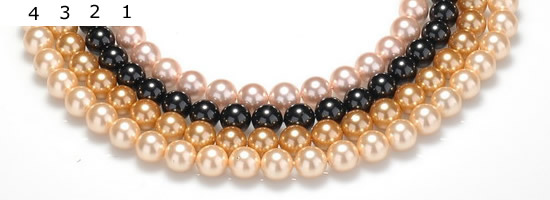 CSB30 16 inches 14mm round shell pearl beads Wholesale