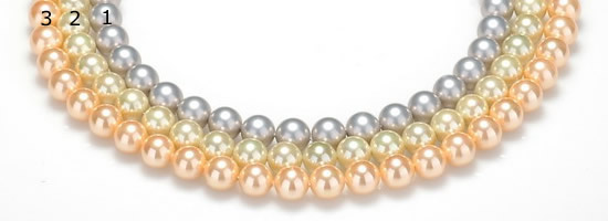 CSB33 16 inches 10mm round shell pearl beads Wholesale