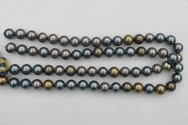 CSB366 15.5 inches 12mm round mixed color shell pearl beads