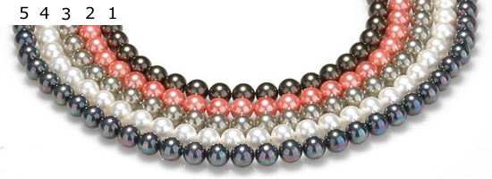 CSB40 16 inches 14mm round shell pearl beads Wholesale