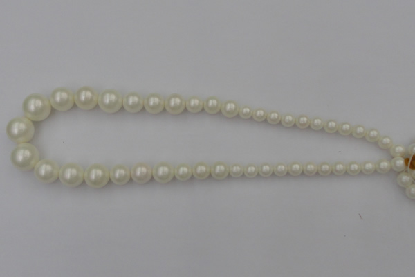 CSB401 15.5 inches 8mm - 16mm round shell pearl beads