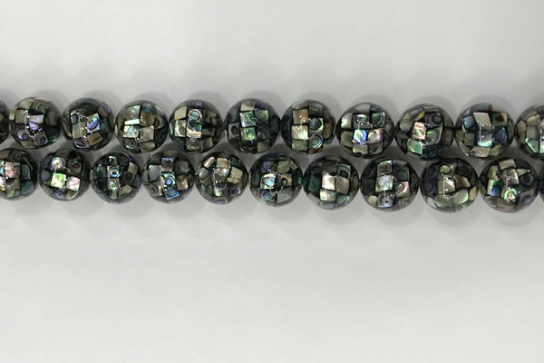 CSB4034 15.5 inches 14mm ball abalone shell beads wholesale