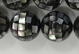 CSB4035 15.5 inches 14mm ball abalone shell beads wholesale