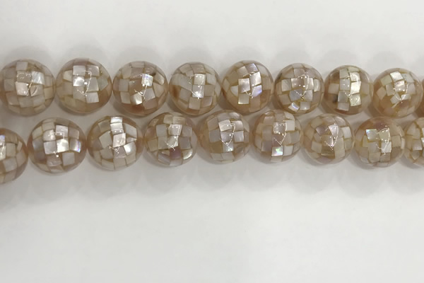CSB4050 15.5 inches 18mm ball abalone shell beads wholesale