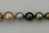 CSB409 15.5 inches 8mm - 16mm round mixed color shell pearl beads