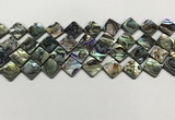 CSB4119 15.5 inches 10*10mm diamond abalone shell beads wholesale