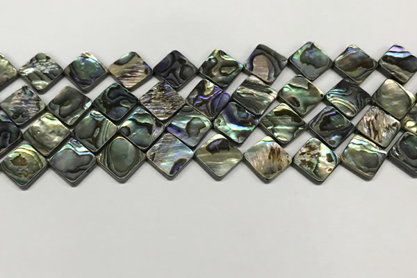 CSB4119 15.5 inches 10*10mm diamond abalone shell beads wholesale