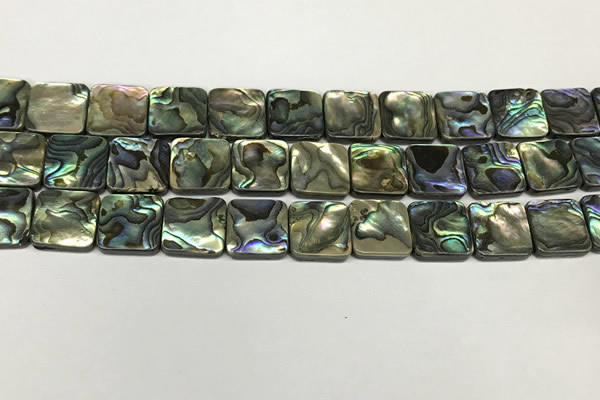 CSB4146 15.5 inches 14*14mm square abalone shell beads wholesale