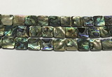 CSB4147 15.5 inches 16*16mm square abalone shell beads wholesale