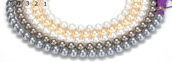 CSB51 16 inches 16mm round shell pearl beads Wholesale