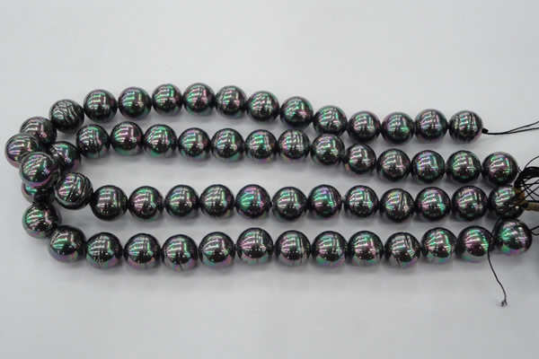 CSB626 15.5 inches 14mm whorl round shell pearl beads
