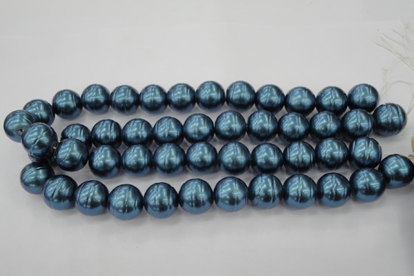 CSB648 15.5 inches 18mm whorl round shell pearl beads