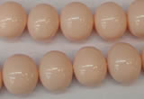 CSB810 15.5 inches 13*15mm oval shell pearl beads wholesale