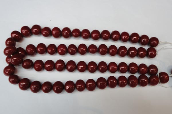 CSB811 15.5 inches 13*15mm oval shell pearl beads wholesale