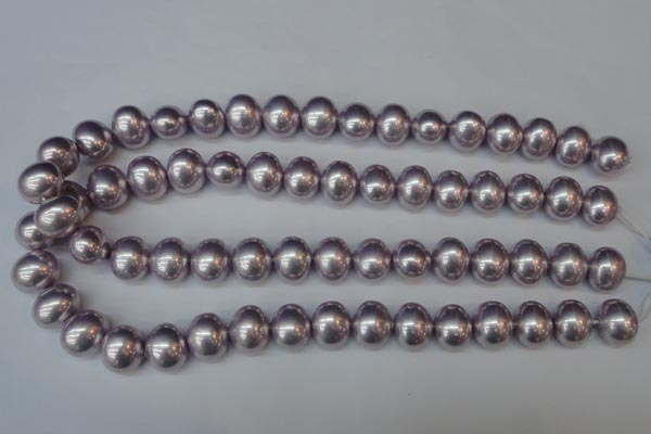 CSB815 15.5 inches 13*15mm oval shell pearl beads wholesale